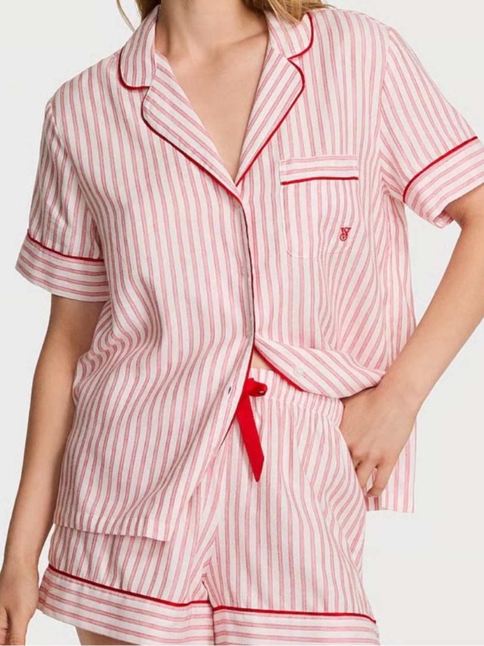 NWT - Victoria’s Secret Cotton Flannel Short Pajamas